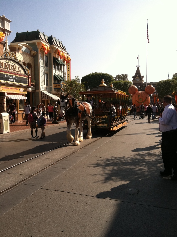 Horse-drawn trolleys - a prime example of Walt Disney's commitment to detail