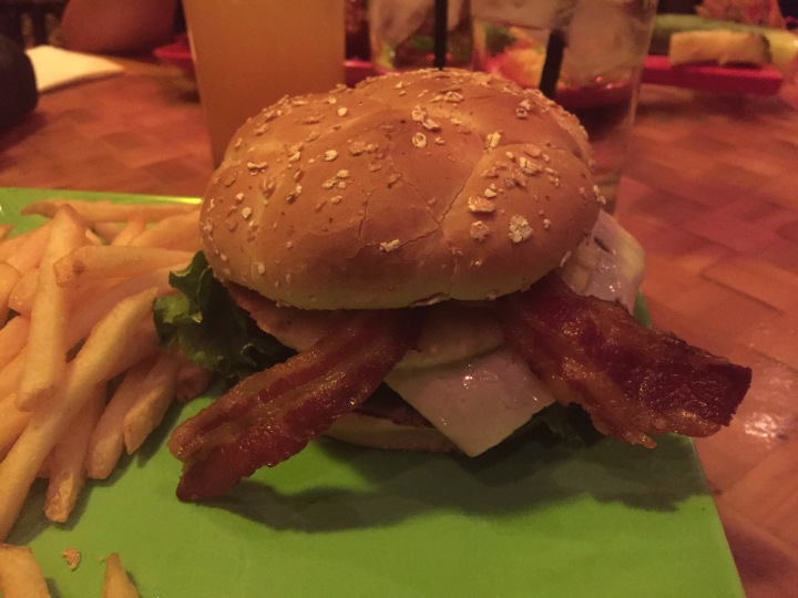 Yummy, the Angus 1/3lb Hawaiian Cheeseburger