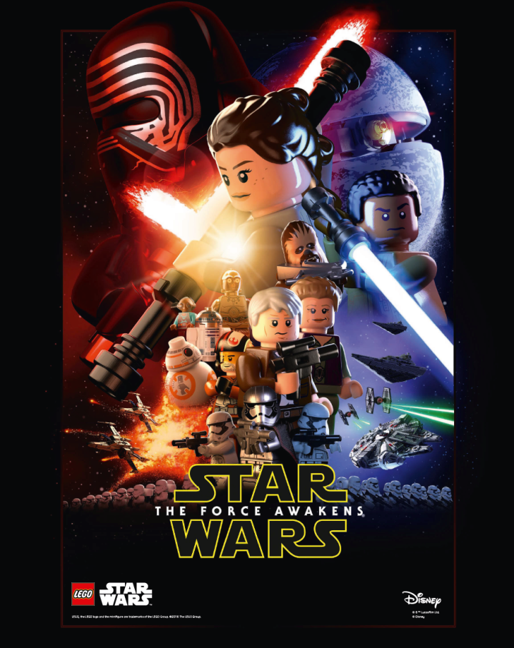 LEGO version of the Star Wars: The Force Awakens poster available to everyone who makes a LEGO Star Wars purchase while supplies last