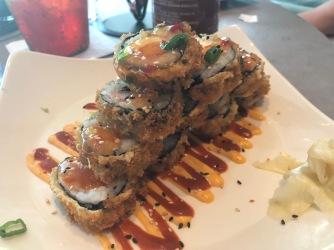 My Tempura Samurai Roll which was really good, but not what I was expecting.