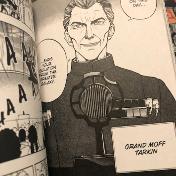 Grand Moff Tarkin pops up in the story